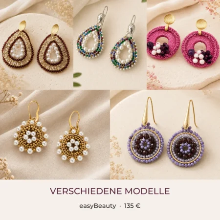 Verschiedene handgemachte easyBeauty Ohrring-Modelle für 135 Euro