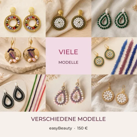Verschiedene handgemachte easyBeauty Ohrring-Modelle für 150 Euro